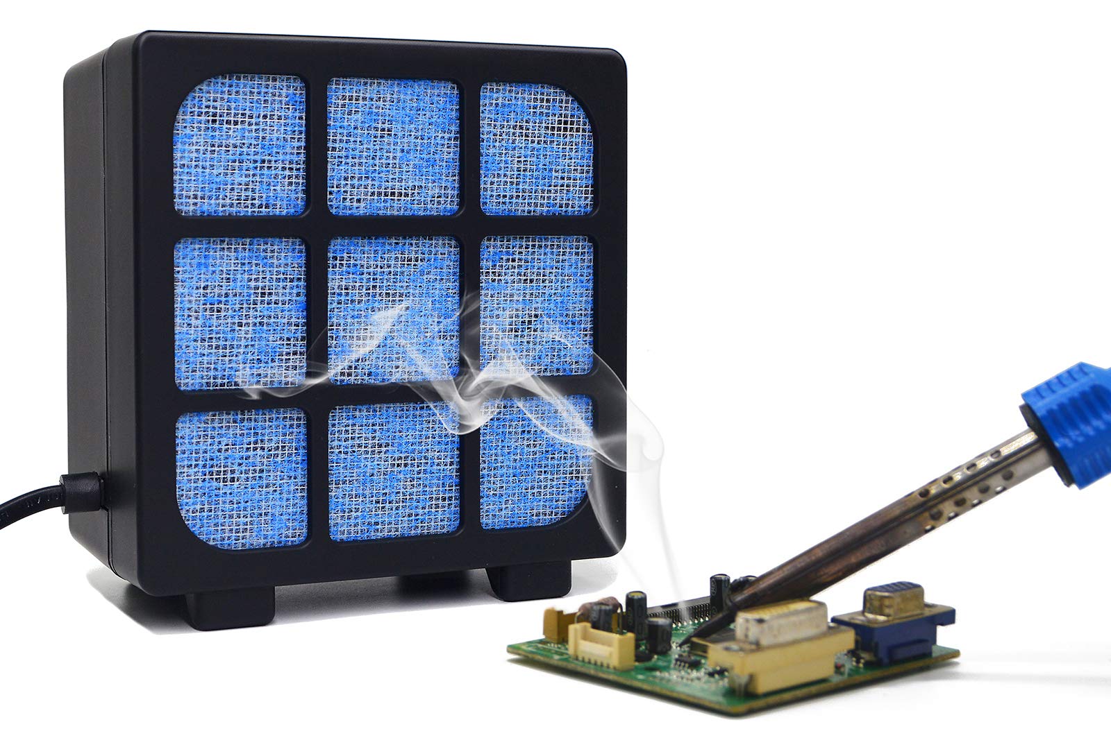 Muin solder fume extractor